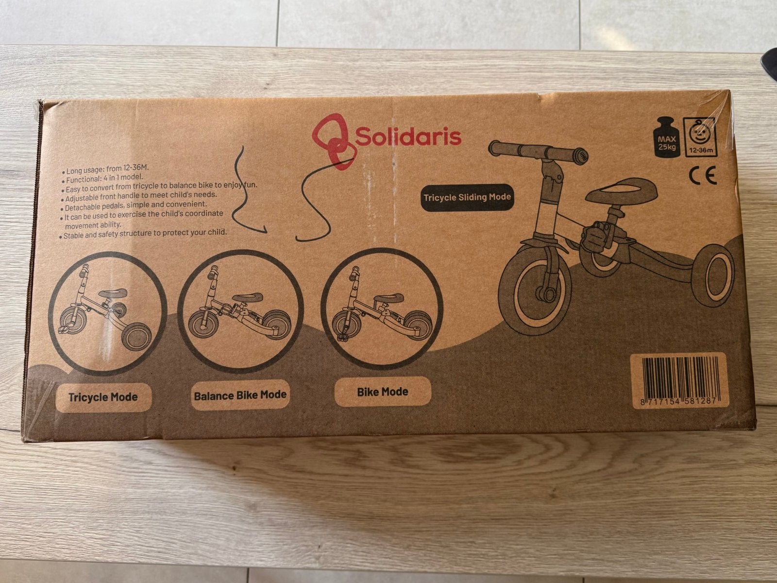 Loopfiets peuter 4 in 1, Ophalen of Verzenden, Nieuw