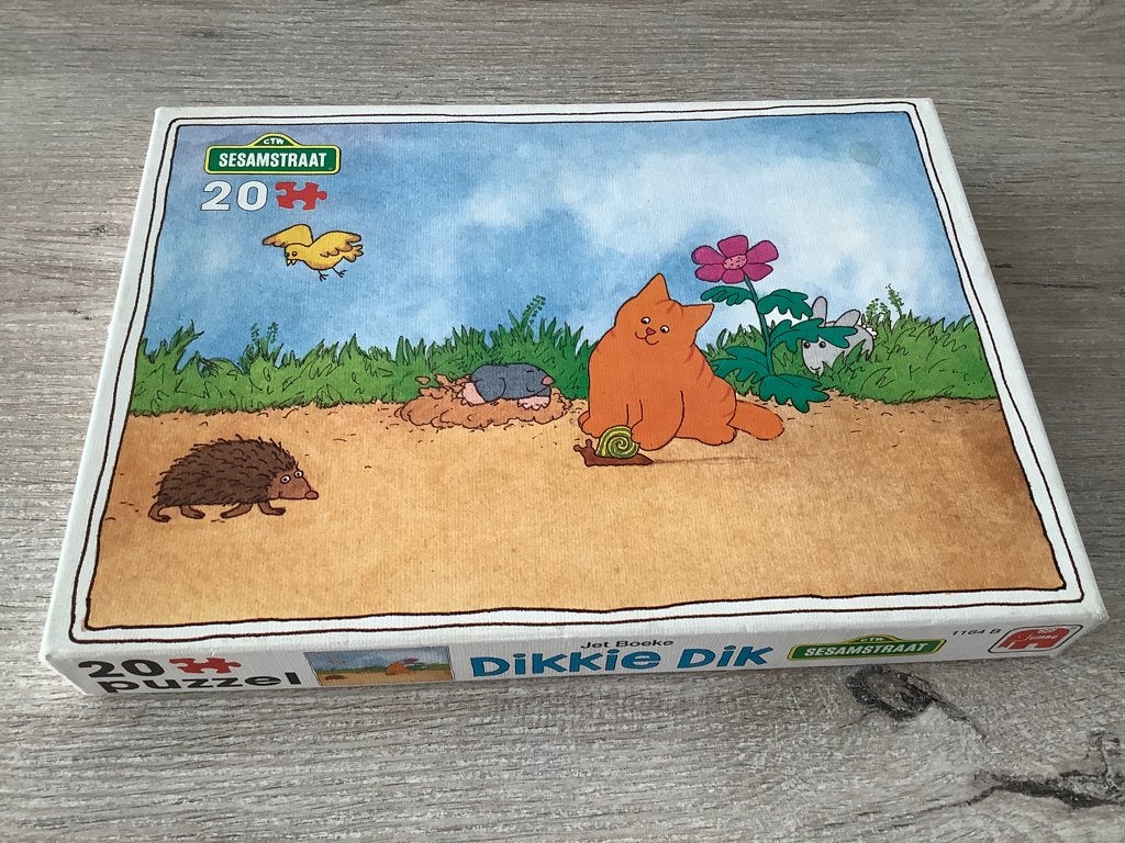 Dikkie Dik puzzle (20 stuks), Kinderen en Baby's, Ophalen of Verzenden, 10 tot 50 stukjes, Gebruikt, 2 tot 4 jaar