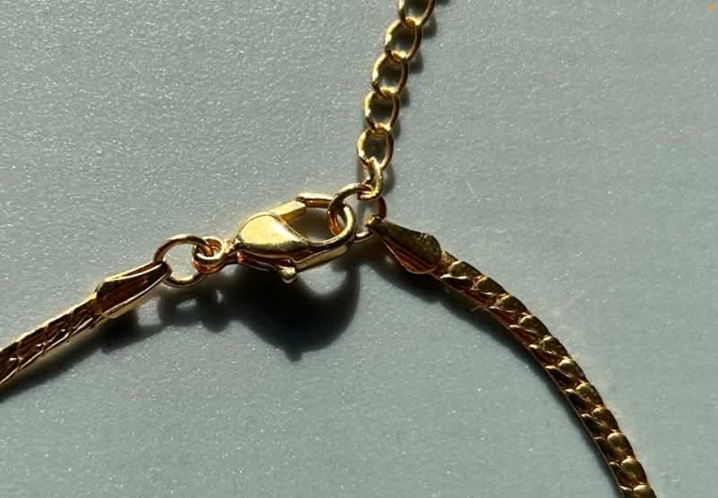 Halsketting, Bijoux, Sacs & Beauté, Colliers, Enlèvement, Comme neuf, Or, Autres matériaux