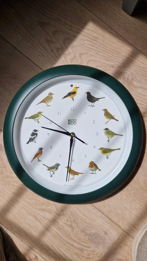 KooKoo klok zangvogels, Ophalen, Zo goed als nieuw, Analoog, Wandklok
