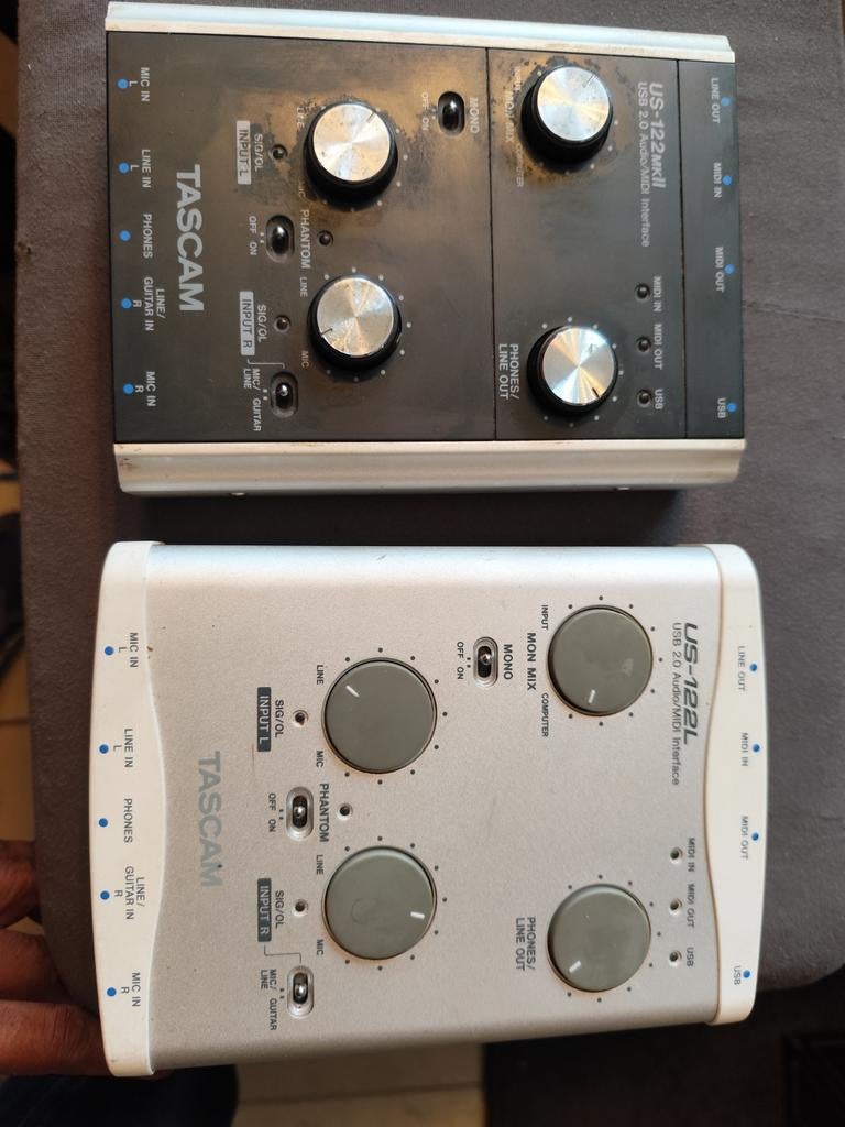 Cartes son externe Tascam US 122 mkII et US 122 L, Enlèvement