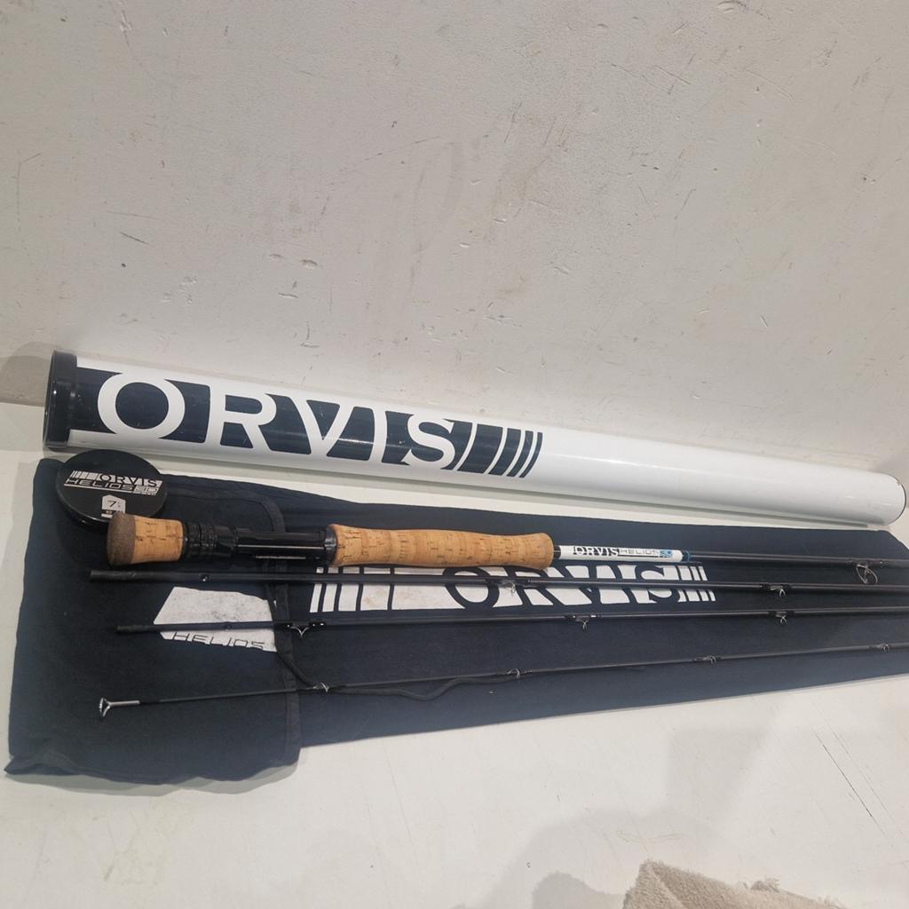 Orvis Helios 3D , 7100 , 10ft #7 , resevoir flyrod . Used, Watersport en Boten, Ophalen of Verzenden, Gebruikt