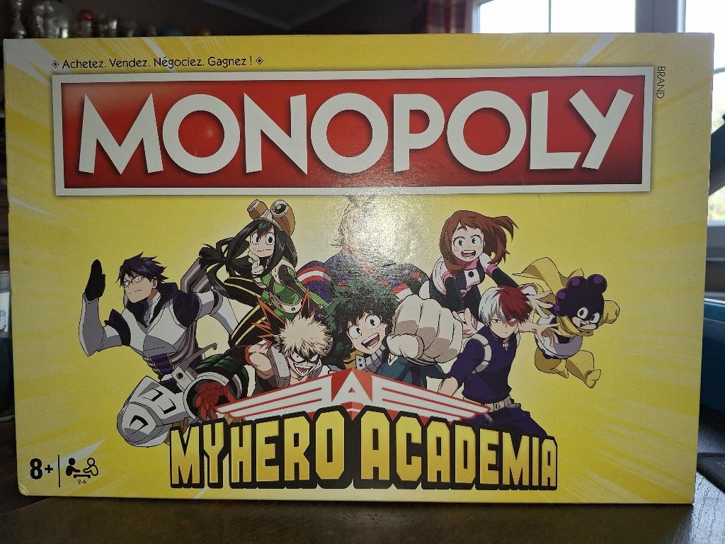 MONOPOLY MY HERO ACADEMIA + BONUS, Vijf spelers of meer, Ophalen of Verzenden, Zo goed als nieuw, Hasbro