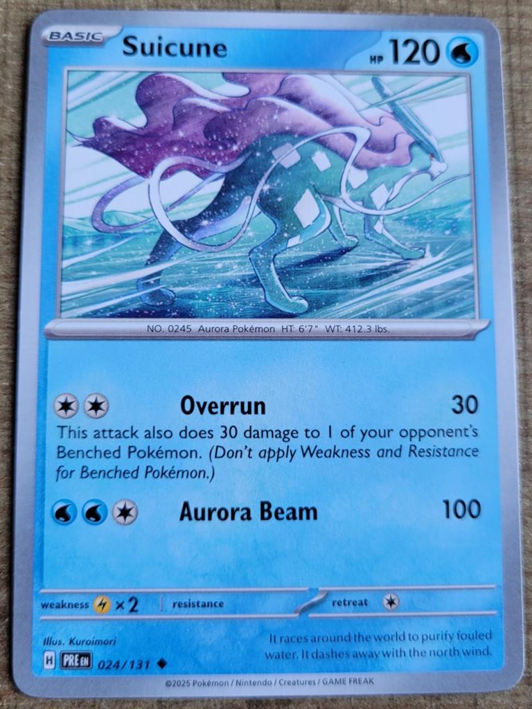 Suicune (024/131), Ophalen of Verzenden, Zo goed als nieuw, Losse kaart