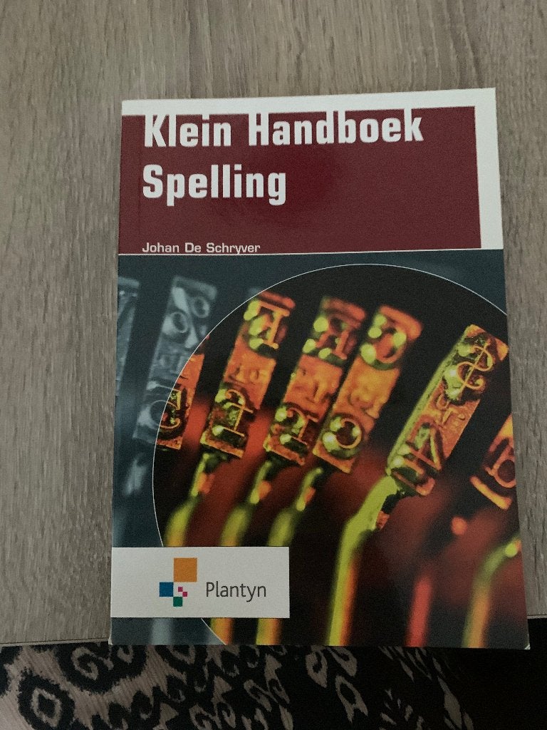 Klein Handboek Spelling, Ophalen, Zo goed als nieuw, Hogeschool, Plantyn