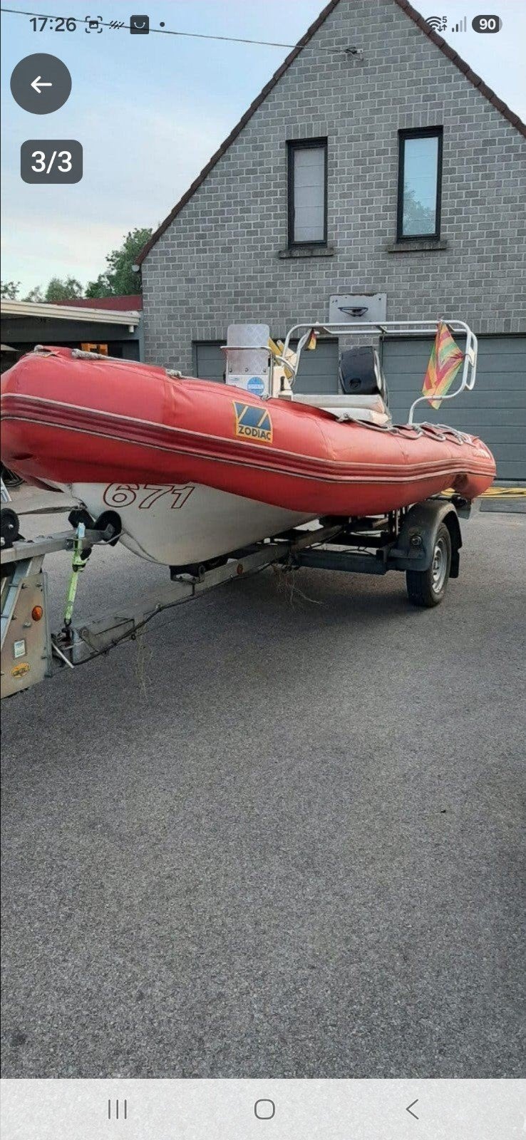 zodiac 470 pro, Enlèvement, Zodiac