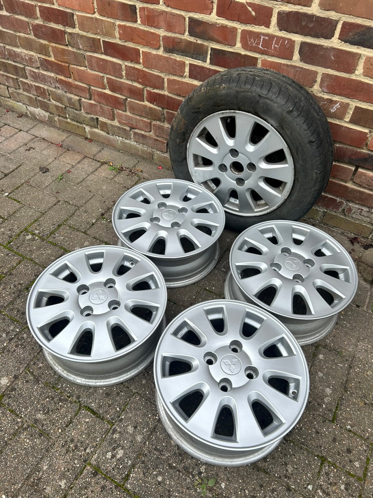 5 jantes mitsubishi, Enlèvement, 15 pouces, Jante(s)