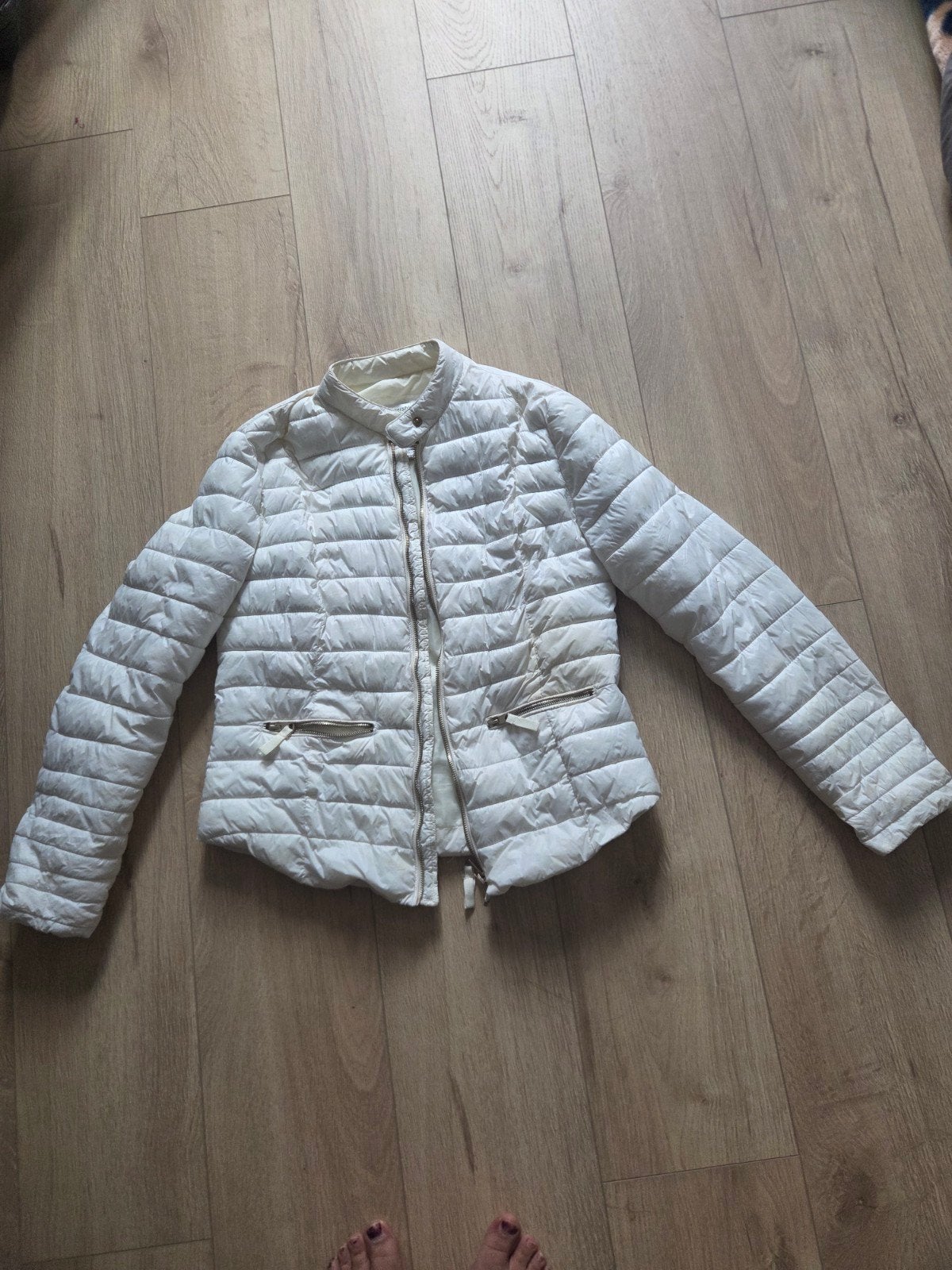 veste bershka, Kleding | Dames, Jassen | Winter, Maat 38/40 (M), Beige, Gedragen, Bershka