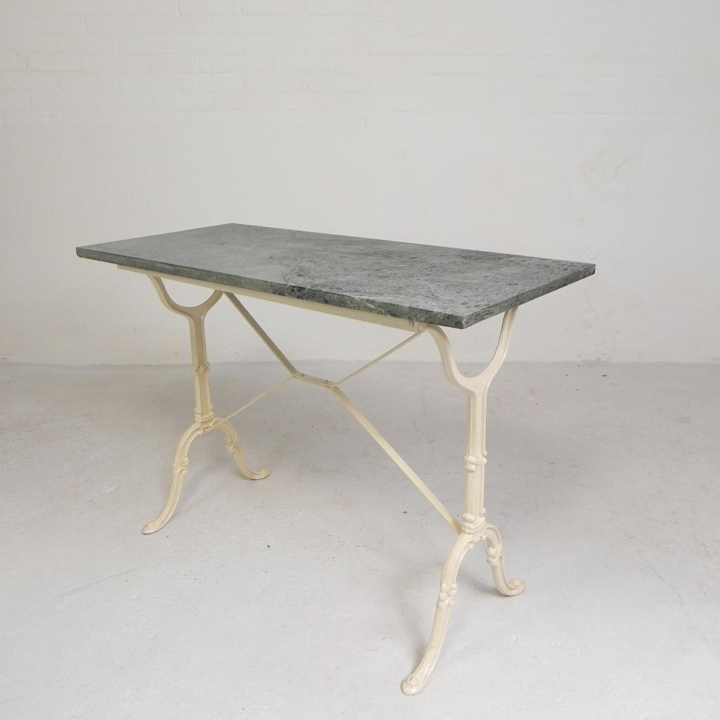 Tuintafel bistrotafel met marmer blad, jaren 50, Antiek en Kunst, Ophalen of Verzenden