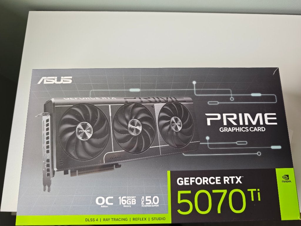 Asus prime RTX 5070 TI grafische kaart, Computers en Software, Videokaarten, Ophalen, DisplayPort, GDDR6, Zo goed als nieuw