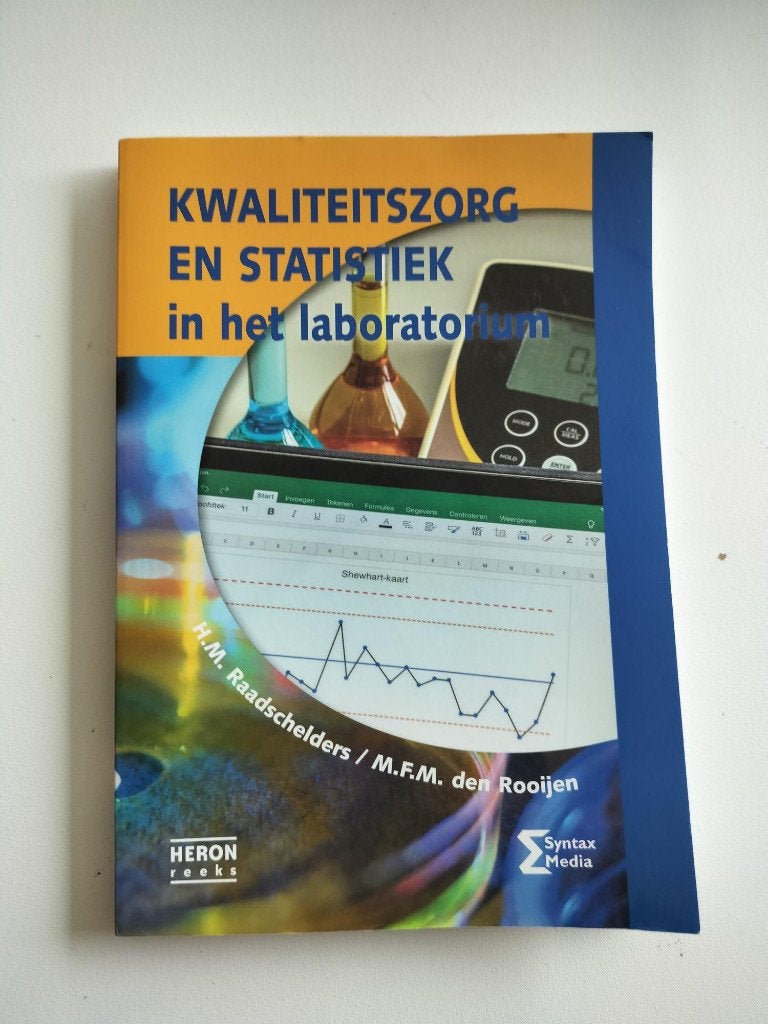 Boek: kwaliteitszorg en statistiek in het laboratorium, Ophalen of Verzenden, Nieuw, Hogeschool