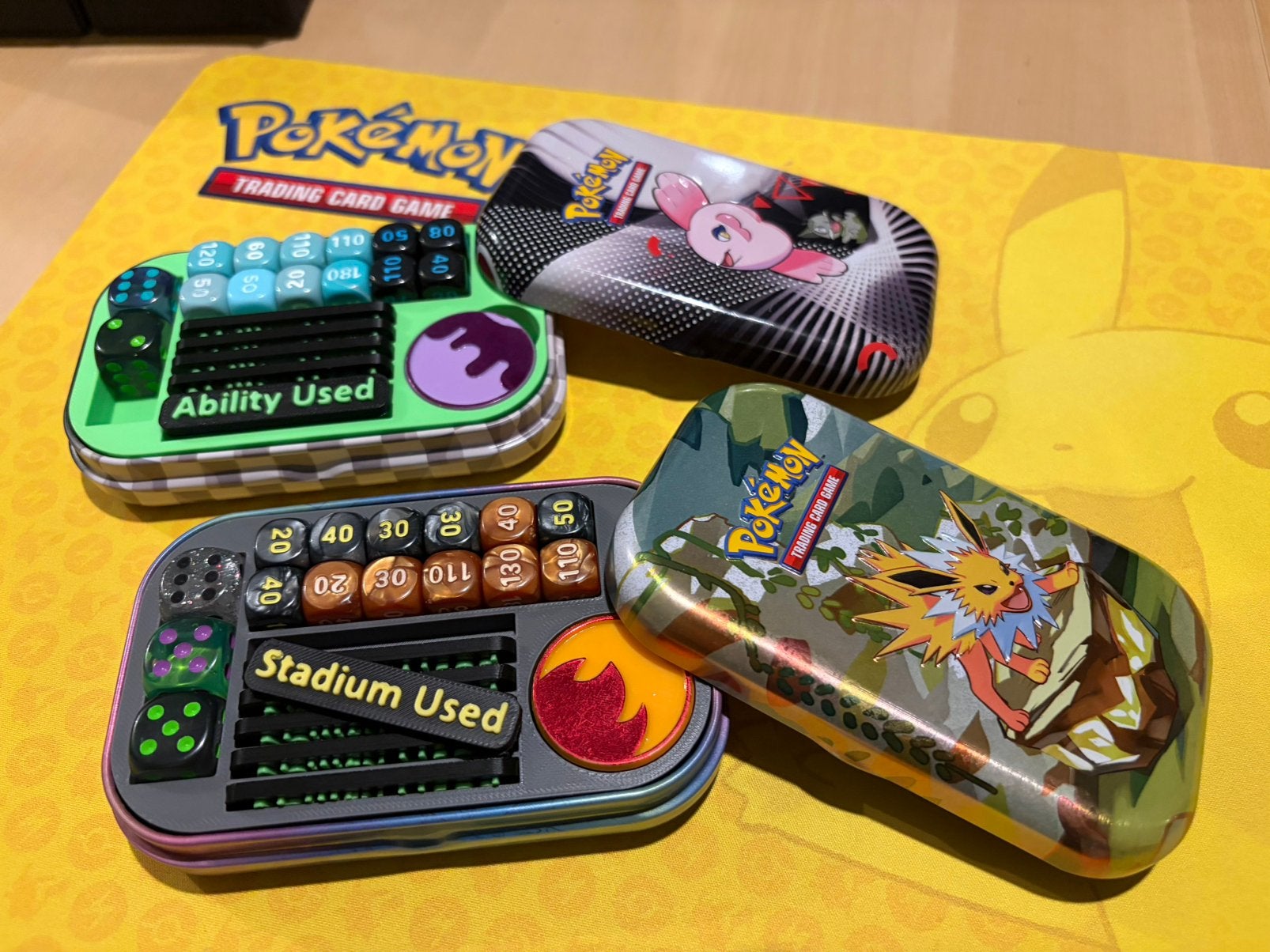 Pokemon tin insert voor dices en damage counters, Enlèvement ou Envoi, Neuf