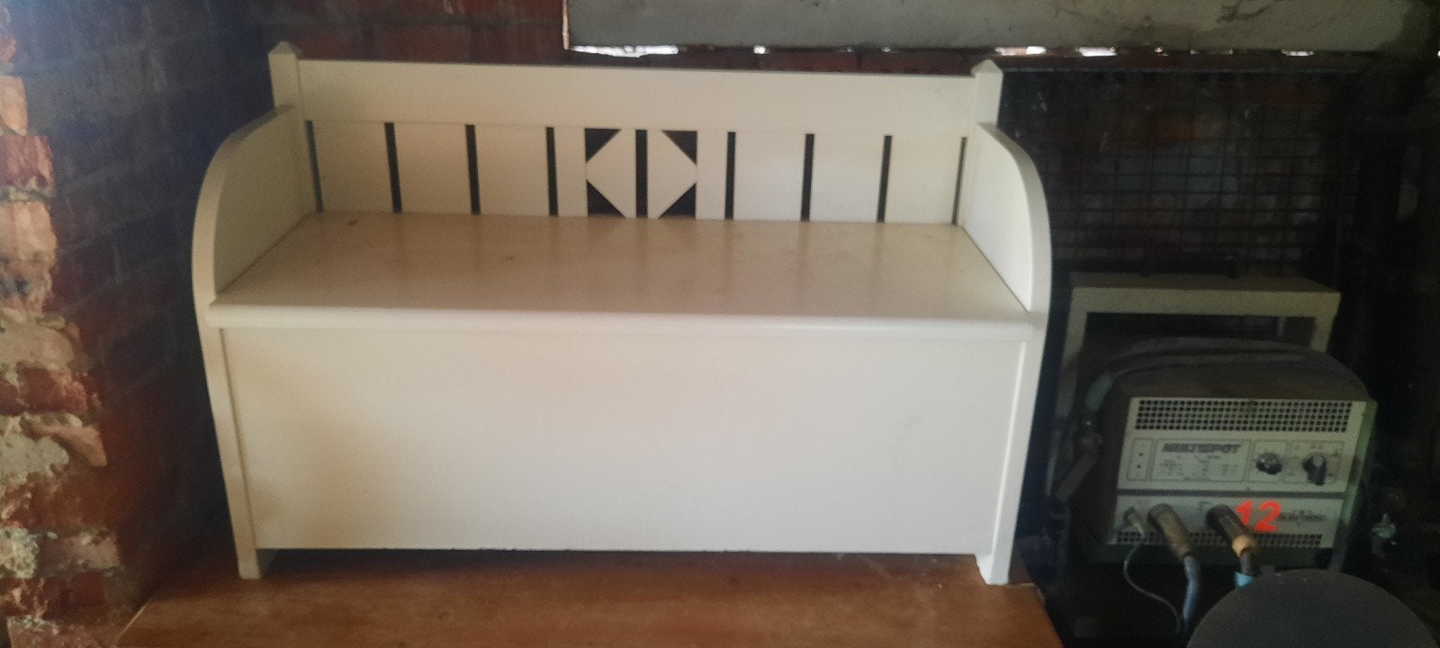 kinderbank met opbergruimte., Ophalen, Minder dan 50 cm, 100 tot 150 cm, Zo goed als nieuw