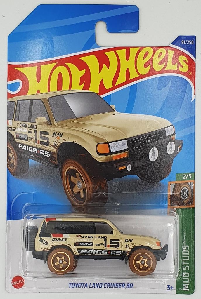 Hot Wheels - Mud Studs - Toyota Land Cruiser 80 - HCT64, Neuf, 333 Continental Boulevard, El Segundo, CA 90245, United States