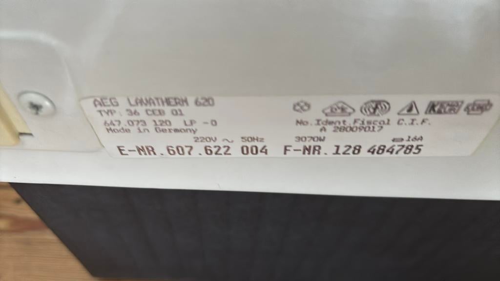 Droogkast AEG, Ophalen, Gebruikt, Luchtafvoer, 4 tot 6 kg