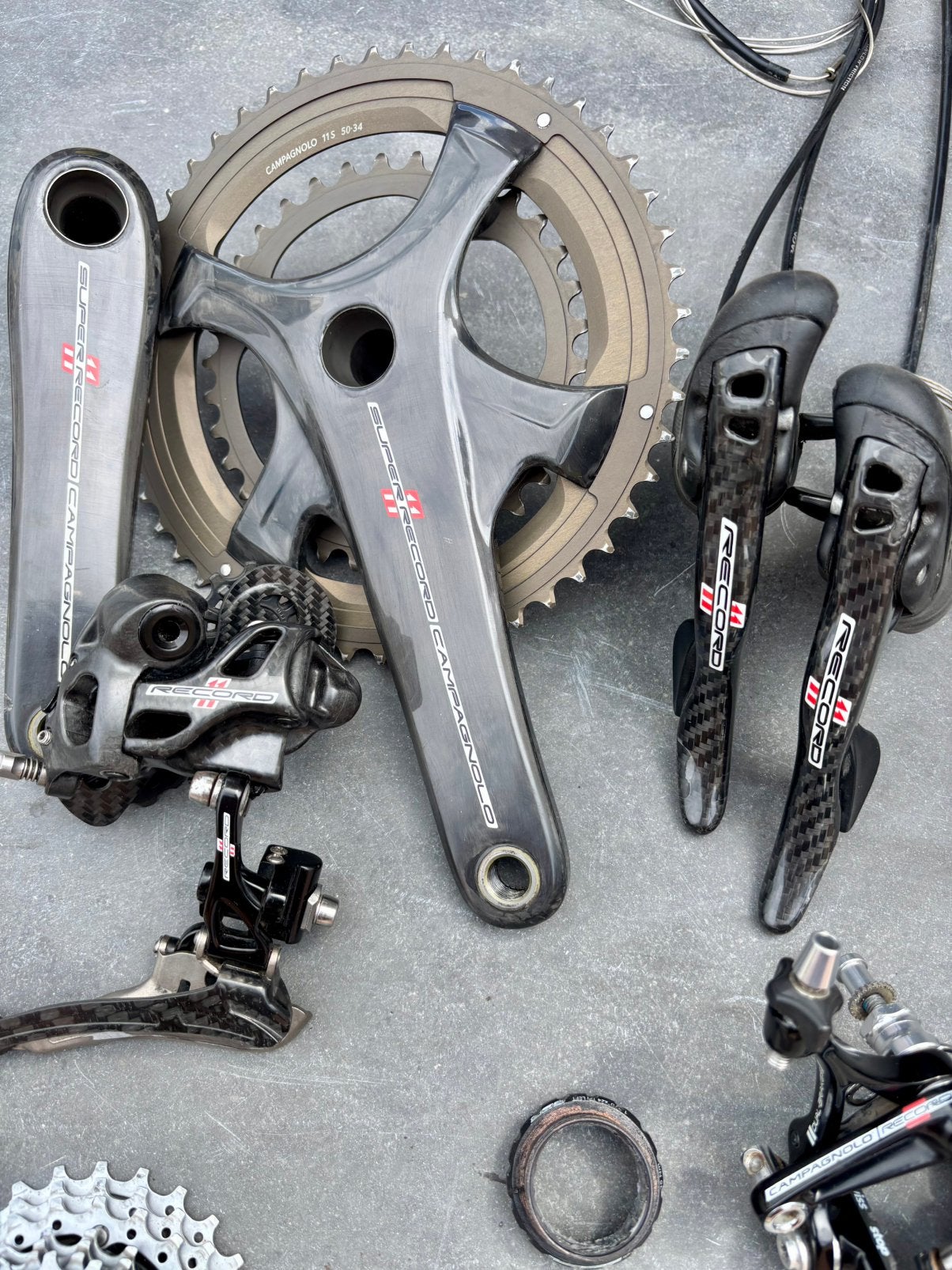 Campagnolo record groep 11sp, Vélos & Vélomoteurs, Enlèvement, Comme neuf