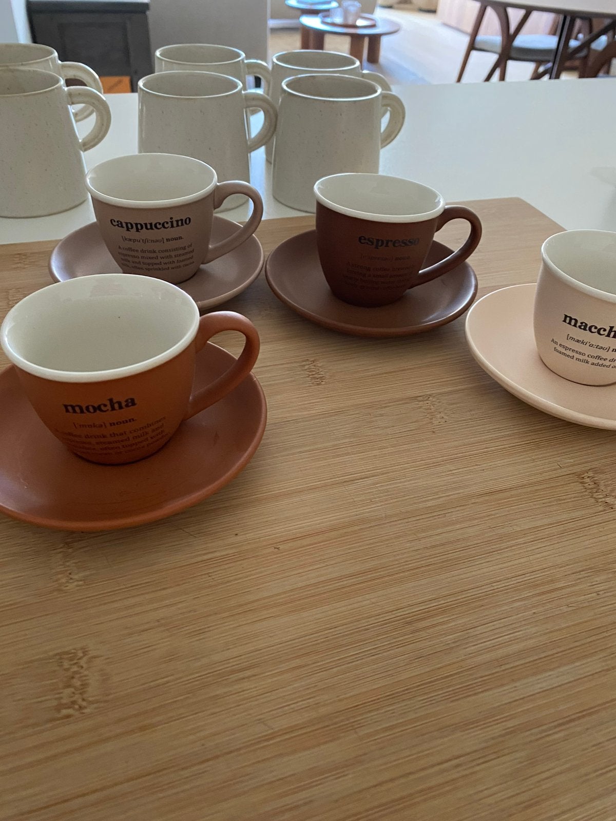 Nieuw barista kopjes met inclusief kopjessysteem, Huis en Inrichting, Nieuw, Ophalen of Verzenden, Overige stijlen, Kop(pen) en/of Schotel(s)