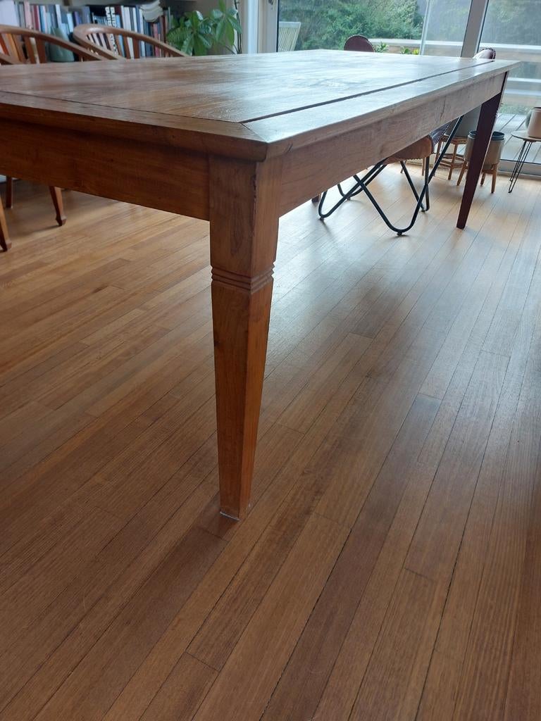 Teak tafel en stoelen 8 stuks, Huis en Inrichting, Tafels | Eettafels, Ophalen of Verzenden