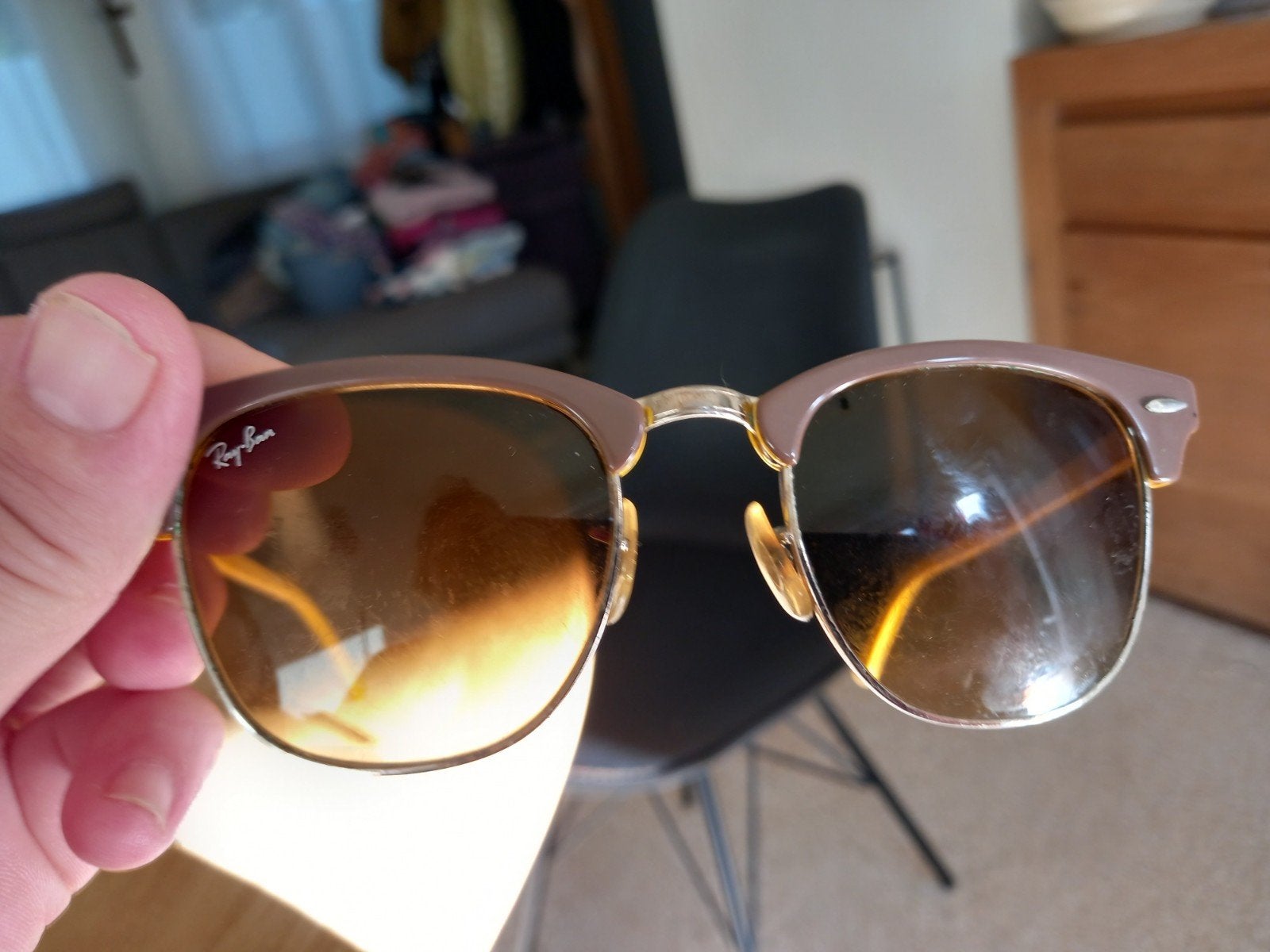 Ray-Ban Clubmaster-bril in perfecte staat, Handtassen en Accessoires, Ophalen of Verzenden, Bril, Ray-Ban