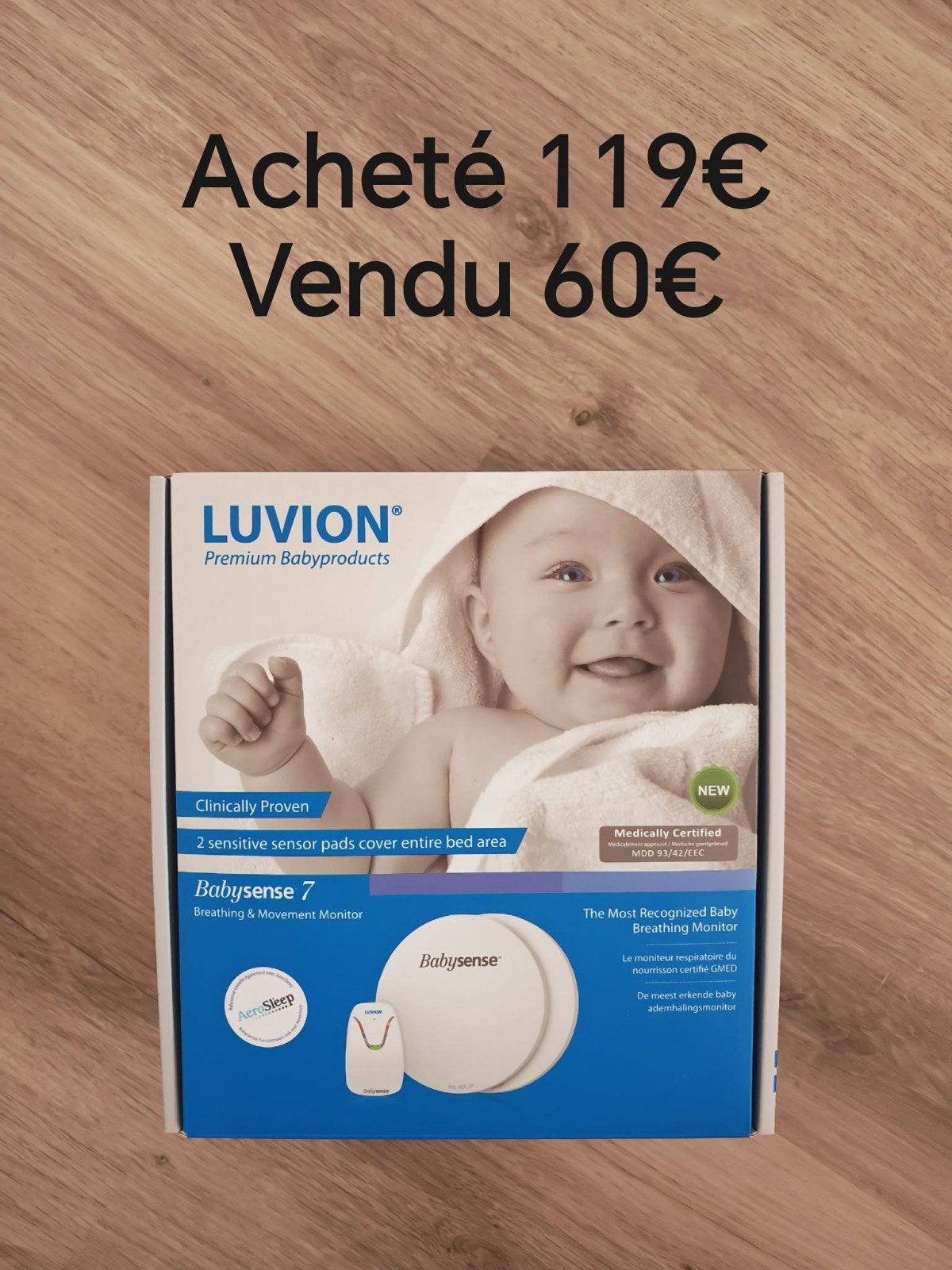 moniteur respiratoire nourisson, Kinderen en Baby's, Babyfoons, Ophalen of Verzenden, Nieuw