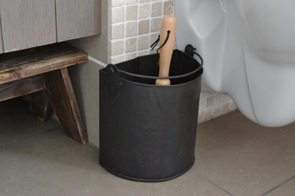 WC-Toilet-Borstelhouder -ophang-muur- Landelijk-stoer, Ophalen of Verzenden, Nieuw, Overige kleuren, Overige typen