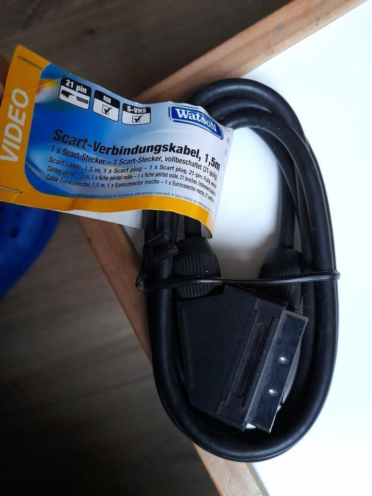 Video-scartkabel van 1,5 m NIEUW, Audio, Tv en Foto, Audiokabels en Televisiekabels, Ophalen of Verzenden, Nieuw, Minder dan 2 meter