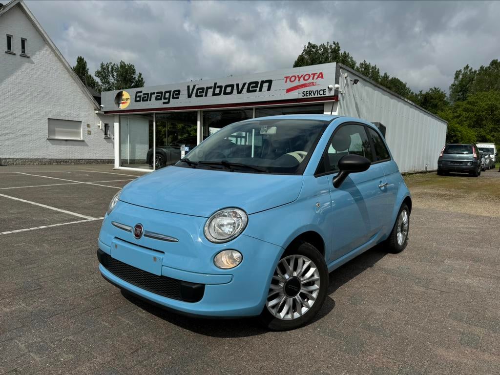FIAT 500 1.2 BENZ|SKYBLUE|AIRCO|EURO6B, Voorwielaandrijving, Stof, Euro 6, Blauw