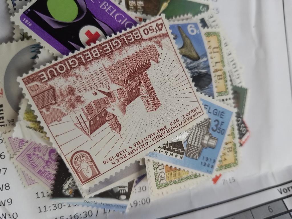 Lot ongestempelde belgische postzegels, Ophalen of Verzenden