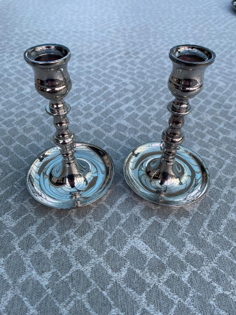 Kandelaars, Ophalen, Overige kleuren, Zo goed als nieuw, Zilver