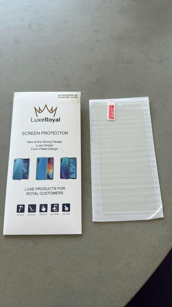 Screenprotector Huawei P30 Lite / Nova 4E, Telecommunicatie, Ophalen of Verzenden, Nieuw, Overige modellen, Frontje of Cover
