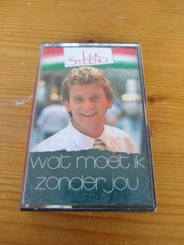 Luc Steeno - Wat moet ik zonder jou, Gebruikt, 1 bandje, Ophalen of Verzenden, Voorbespeeld