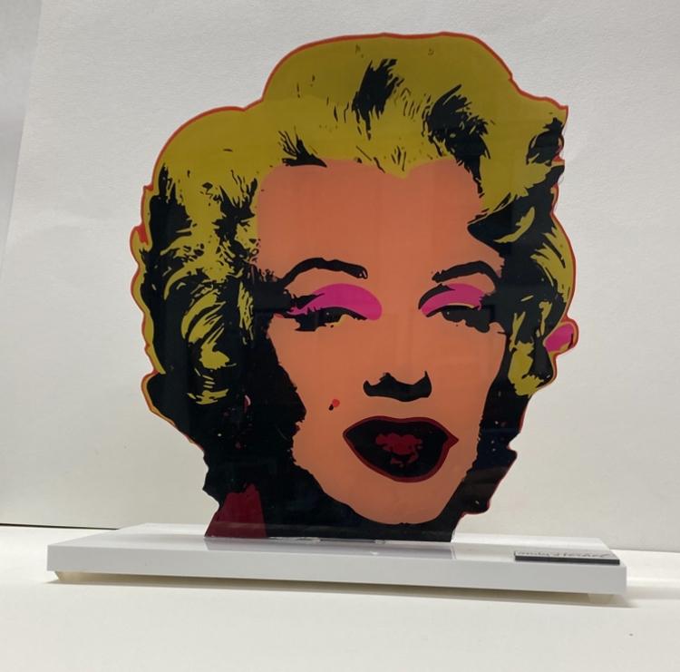 Andy Warhol: sculptuur van acrylglas met certificaat, Ophalen of Verzenden