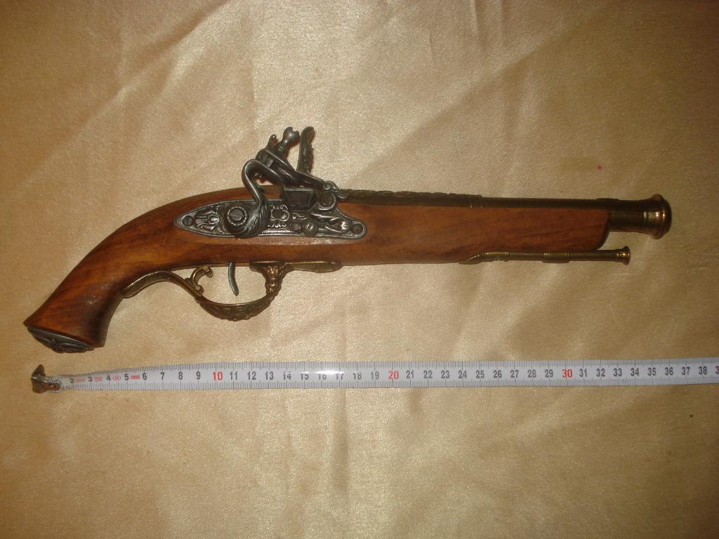 Ancien Pistolet Flintlock de Pirate 18ème Siècle, Ophalen of Verzenden