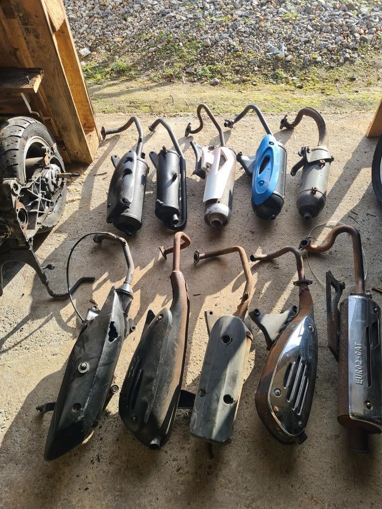 Diverse uitlaat 2en4 takt 50cc scooter alle modellen en merk, Ophalen of Verzenden, Uitlaat