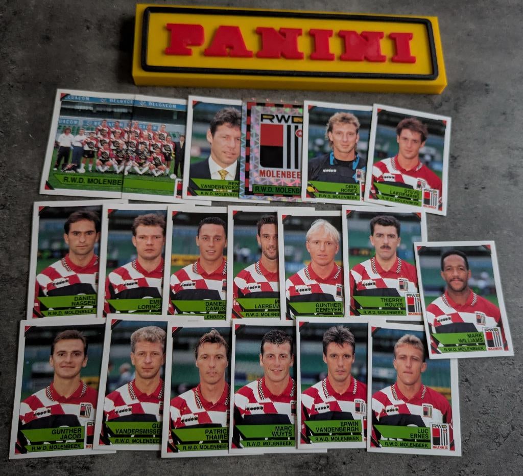 Panini FOOTBALL 95 19 STICKERS 1995  RWDM MOLENBEEK VOETBAL, Hobby en Vrije tijd, Stickers en Plaatjes, Nieuw, Verzenden