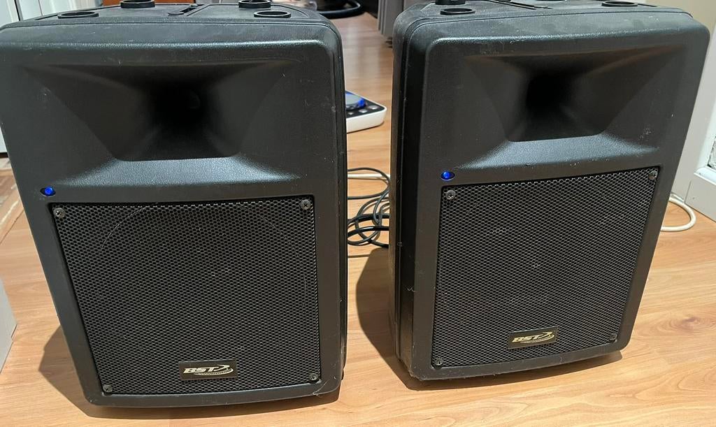 2 actieve speakers van het merk BST, Ophalen, Gebruikt, 120 watt of meer, Overige merken
