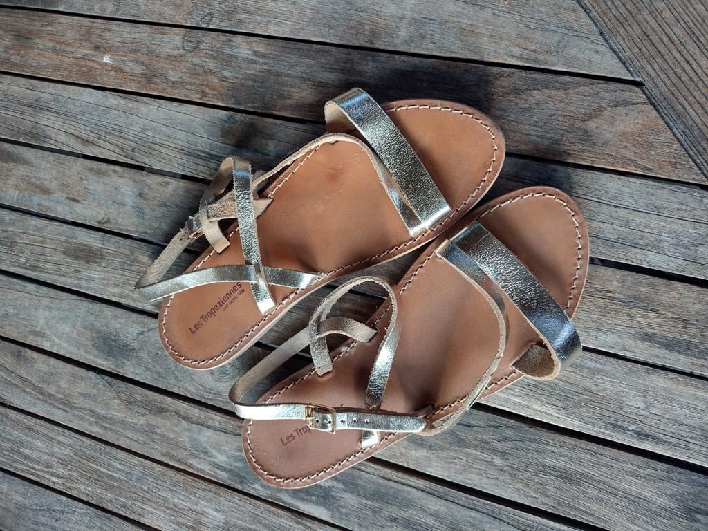 les tropeziennes,sandalen,leder,kleur goud,maat 39, NIEUW, Ophalen of Verzenden, Nieuw