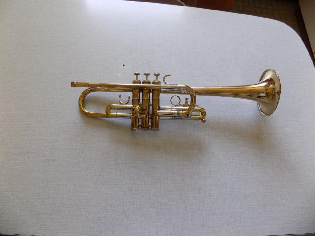 Trompette en ut Getzen Eterna, Musique & Instruments, Enlèvement, Utilisé, Trompette en Do, Avec valise