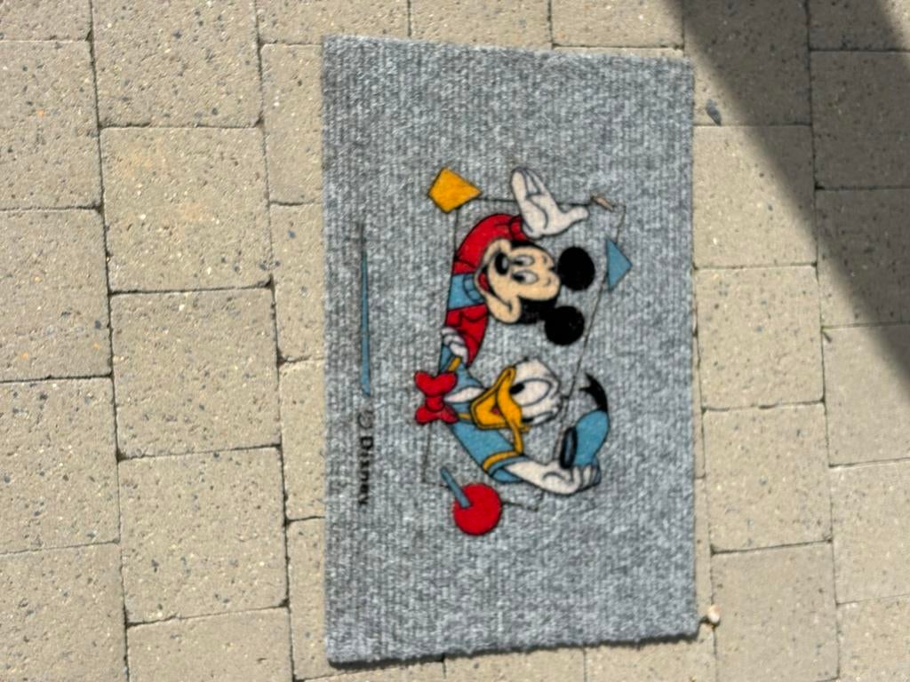 Paillasson. Mickey et Donald, Enlèvement ou Envoi, Utilisé, Intérieur, Autres matériaux