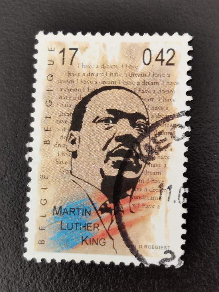 Belgie 1999 - 20e eeuw - Martin Luther King, Ophalen of Verzenden, Gestempeld