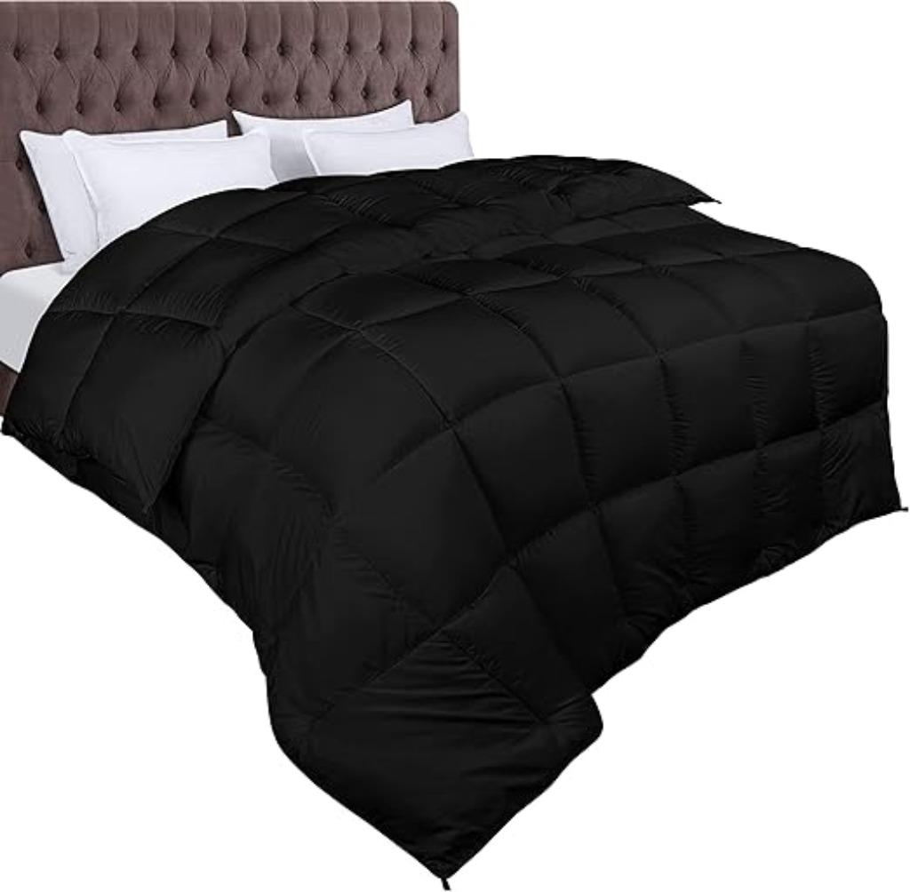 Utopia Bedding | dekbed | 200 x 220 | zwart | Nieuw