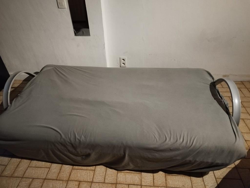 slaapbank zetelbed, Huis en Inrichting, Zetels | Zetels, Ophalen, Gebruikt, 125 tot 150 cm, Driepersoons