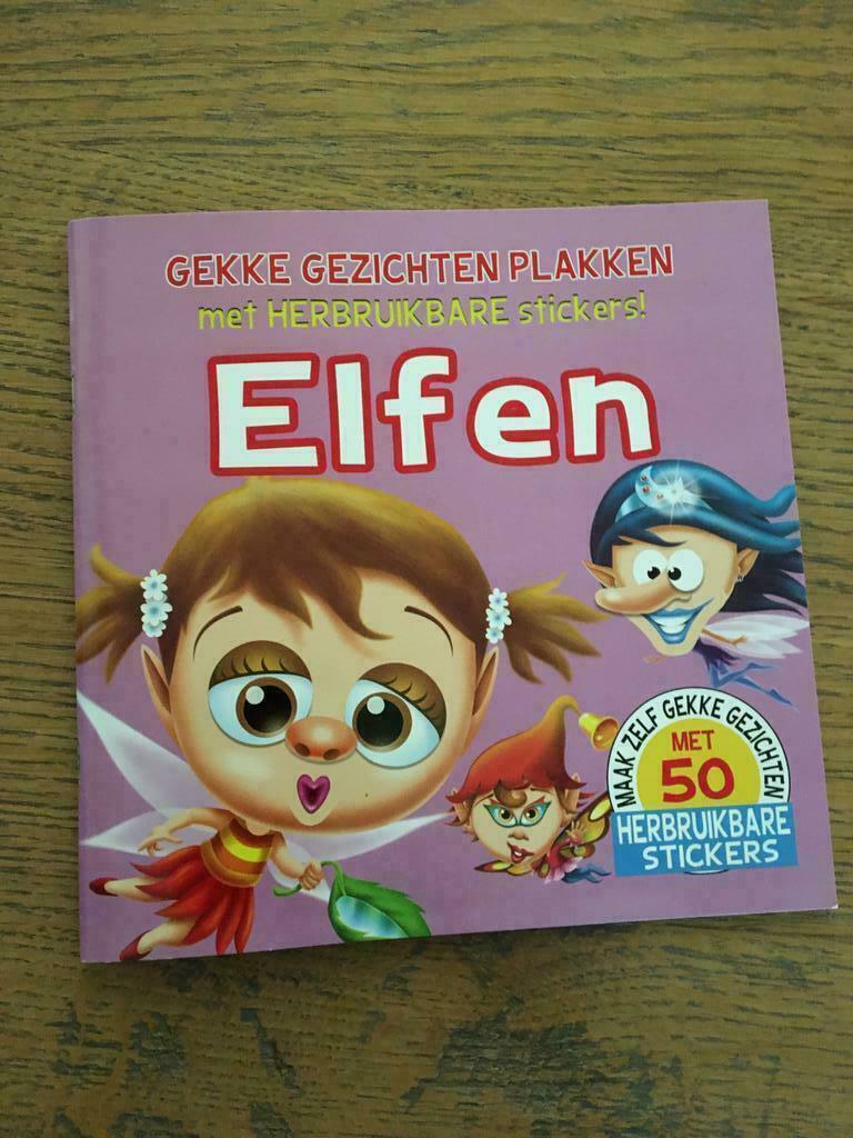 Stickerboek ELFEN met 50 HERBRUIKBARE STICKERS -NIEUW, Ophalen of Verzenden, Nieuw