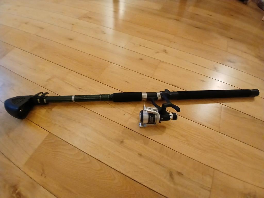 Cormoran tele 60 hengel + haspel + accessoires, Ophalen, Nieuw, Molen