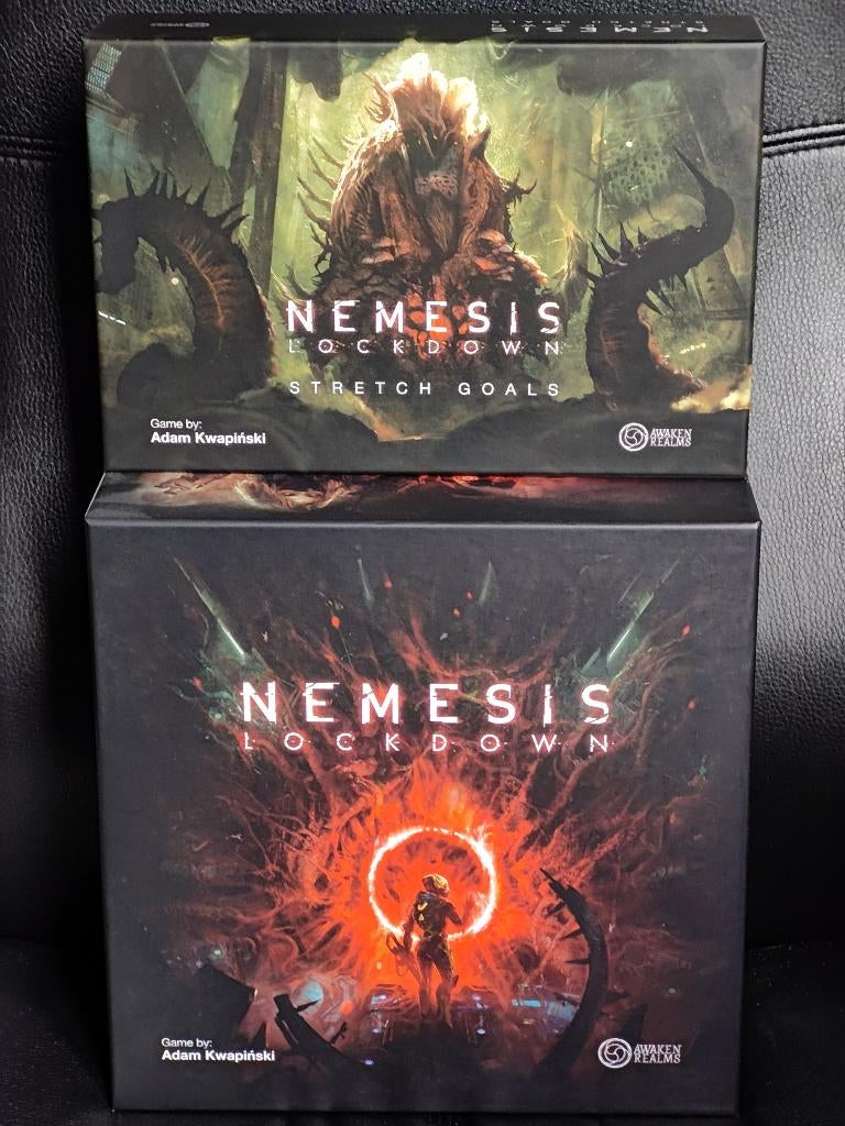 Nemesis: Lockdown (Kickstarter + uitbreidingen), Vijf spelers of meer, Ophalen, Zo goed als nieuw, Awaken realms