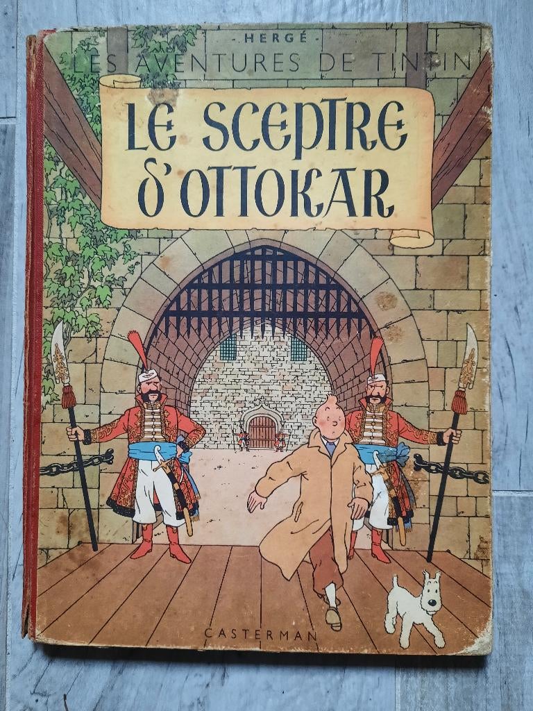 Tintin Le sceptre d'ottokar 1947, Boeken, Gelezen, Verzenden, Eén stripboek, Herge