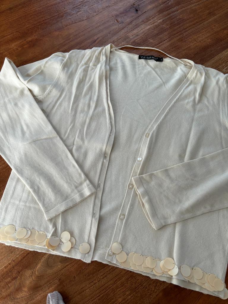 gilet vue sur mer taille L, Vêtements | Femmes, Taille 42/44 (L), Enlèvement ou Envoi, Beige, Porté