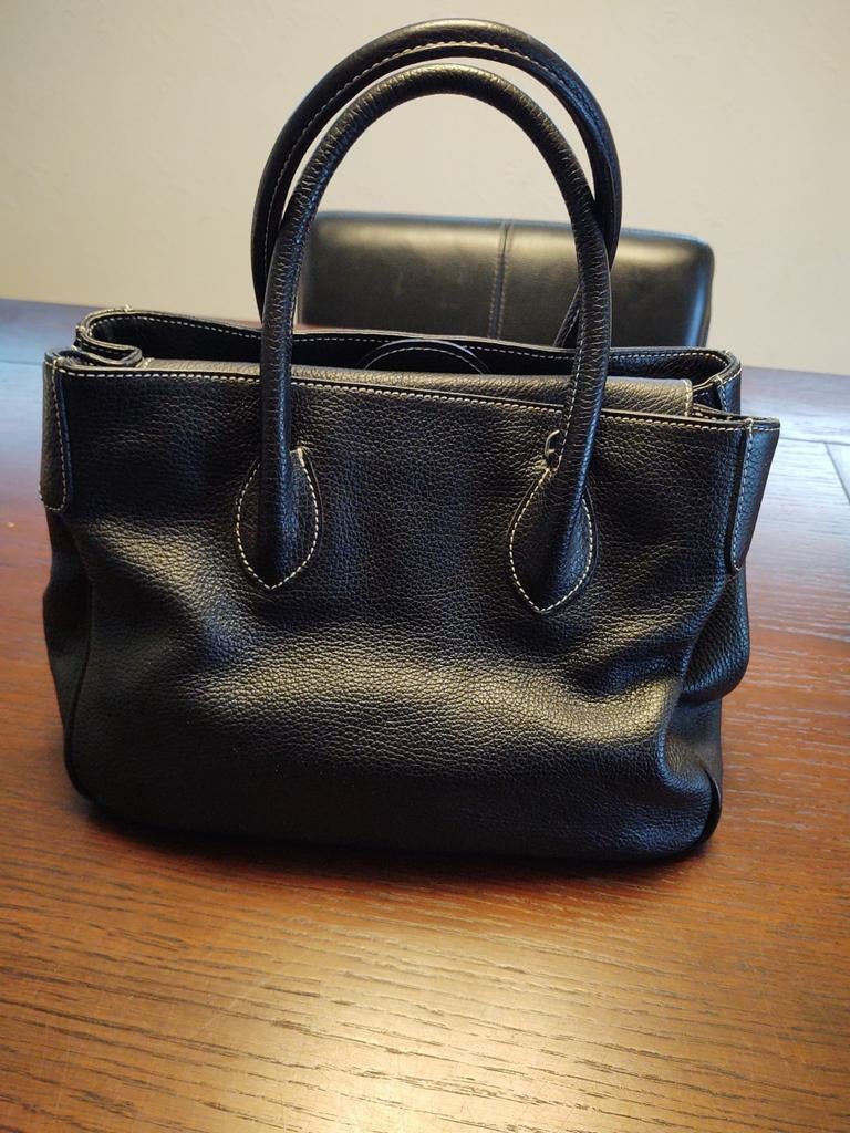 Ricca Milano handtas., Handtassen en Accessoires, Tassen | Damestassen, Ophalen of Verzenden, Gebruikt, Zwart, Handtas