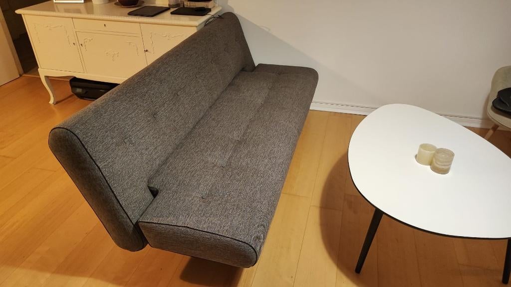 Sofa convertible Scandinavia Designs “Tropeca” + surmatelas, Maison & Meubles, Bois, 200 à 250 cm, Banc droit, Comme neuf