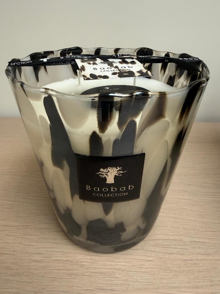 Geurkaars Baobab Pearls Black (1,1 kg), Huis en Inrichting, Ophalen, Overige materialen, Nieuw, Kaars